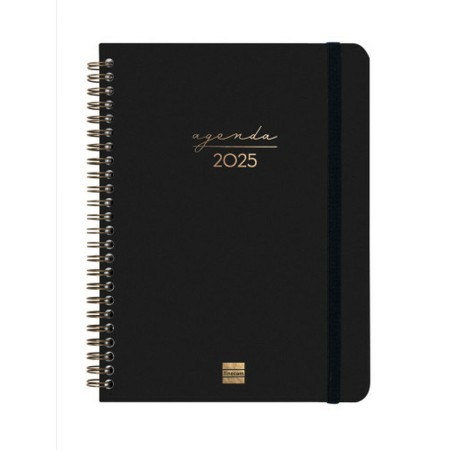 Agenda Finocam ALMA Negro A5 15,5 x 21,2 cm 2025