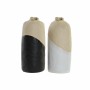 Vase DKD Home Decor Blanc Noir Grès (2 pcs) (13 x 12 x 27.5 cm)