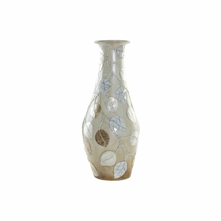 Vase DKD Home Decor Marron Beige Verre Terre cuite Bali (25 x 25 x 60 cm)