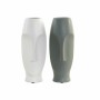 Vase DKD Home Decor Céramique Gris Blanc (11 x 11 x 26.8 cm) (2 pcs)