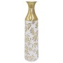 Vase DKD Home Decor Métal Blanc Tropical (16 x 16 x 64 cm)