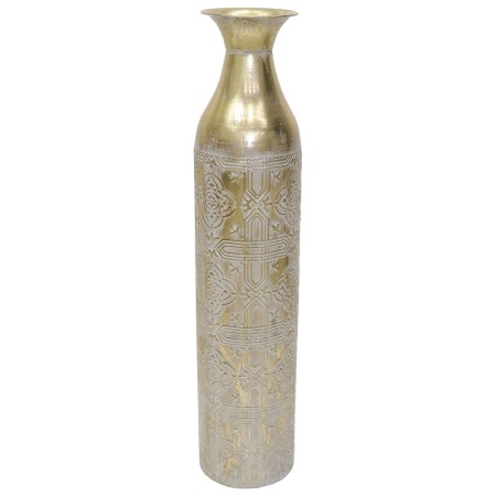 Vase DKD Home Decor Mosaïque Métal Arabe (14 x 14 x 68 cm)