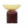 Vase DKD Home Decor Verre Jaune Bordeaux Moderne (15 x 15 x 25 cm)