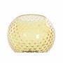 Vase DKD Home Decor Verre Jaune Bordeaux Moderne (15 x 15 x 25 cm)