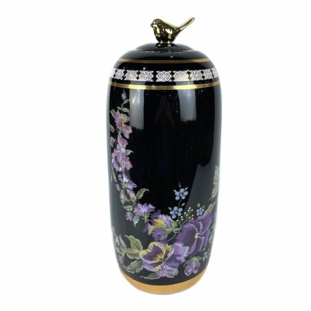 Vase DKD Home Decor Porcelaine Noir Shabby Chic (18 x 18 x 42 cm)
