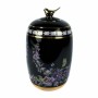 Vase DKD Home Decor Porcelaine Noir Shabby Chic (14 x 14 x 24 cm)