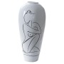 Vase DKD Home Decor Abstrait Blanc Résine Moderne (34 x 34 x 73.5 cm)