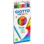 Crayons de couleur Giotto Stilnovo Multicouleur 12 Pièces