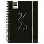 Agenda Finocam Noir 1/8 12 x 16,4 cm 2024-2025