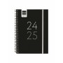 Agenda Finocam Noir 1/8 12 x 16,4 cm 2024-2025