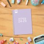 Agenda Finocam COOL Lila 1/8 12 x 16,4 cm 2024-2025