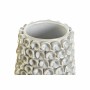 Vase DKD Home Decor Blanc Grès Moderne Moutarde (18 x 18 x 27 cm) (2 Unités)