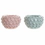 Vase DKD Home Decor Rose Turquoise Grès Moderne (24.5 x 24.5 x 17 cm) (2 pcs)