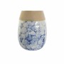 Vase DKD Home Decor Porcelaine Beige Bleu Moderne (11.6 x 11.6 x 25.6 cm)