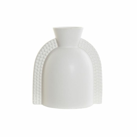 Vase DKD Home Decor Blanc Dolomite Moderne (15 x 11.3 x 16.9 cm)