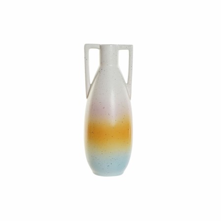 Vase DKD Home Decor Bleu Orange Dolomite Moderne (11 x 10.8 x 28.5 cm)