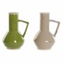 Vase DKD Home Decor Porcelaine Beige Vert Shabby Chic (17.5 x 13.5 x 22 cm) (2 pcs)