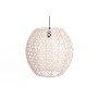 Suspension DKD Home Decor Blanc Bambou (41 x 40 x 40 cm)