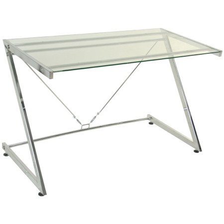 Bureau Alexandra House Living Blanc Transparent Verre 124 x 76 x 60 cm