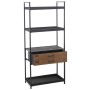 Étagère Alexandra House Living Marron Noir Métal 60 x 140 x 30 cm