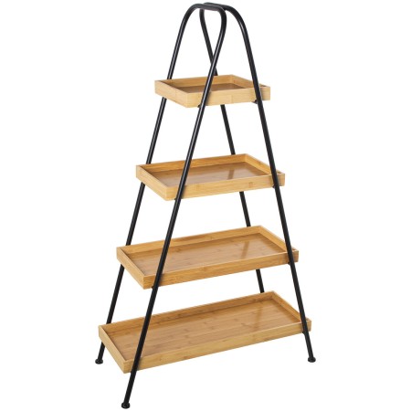 Étagère Alexandra House Living Marron Noir Bois 70 x 120 x 31 cm