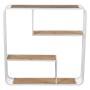 Etagère Alexandra House Living Blanc Marron Métal 70 x 70 x 15 cm