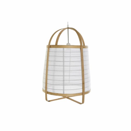 Suspension DKD Home Decor Lin Blanc Bambou 220 V (44 x 44 x 64 cm)