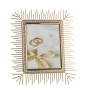 Cadre photo Alexandra House Living Doré Verre 27 x 2 x 32 cm
