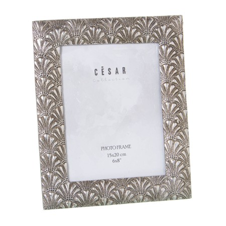 Cadre photo Alexandra House Living Argenté Plastique 22 X 1 X 27 CM