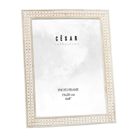 Cadre photo Alexandra House Living Blanc Plastique 18 x 1 x 23 cm