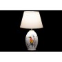 Lampe de bureau DKD Home Decor Blanc Beige Lin Grès 220 V 40 W Oiseaux (2 pcs) (25 x 25 x 41 cm)