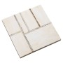Posavasos Alexandra House Living Multicolor Madera 10 x 1 x 10 cm 4 Piezas