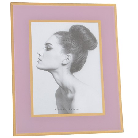 Marco de Fotos Alexandra House Living Rosa Cristal 23 x 1 x 28 cm