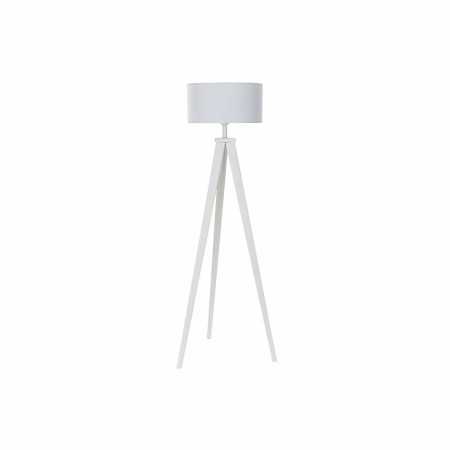 Lampadaire DKD Home Decor Blanc Polyester Bois (50 x 50 x 150 cm)