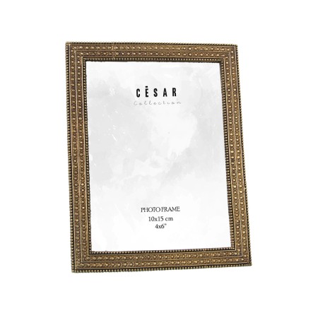 Cadre photo Alexandra House Living Doré Plastique 13 x 1 x 18 cm