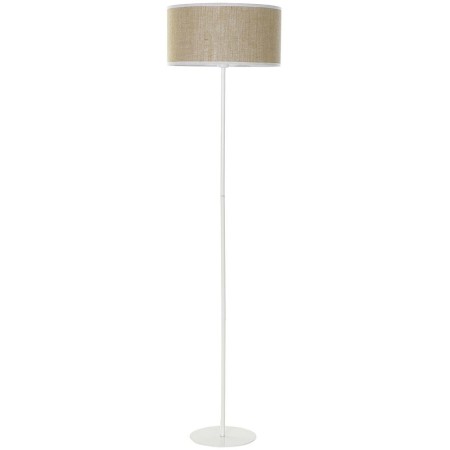 Lampadaire DKD Home Decor Beige Métal Polyester Blanc Rotin (40 x 40 x 158 cm)