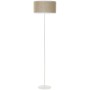 Lampadaire DKD Home Decor Beige Métal Polyester Blanc Rotin (40 x 40 x 158 cm)