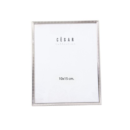 Marco de Fotos Alexandra House Living Plateado Metal 10 x 15 x 1 cm