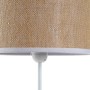 Lampe de bureau DKD Home Decor Beige Métal Polyester Blanc Rotin 220 V 50 W (25 x 25 x 63 cm)