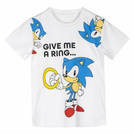 Camiseta de Manga Corta Infantil Sonic