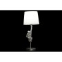 Lampe de bureau DKD Home Decor Blanc Noir Argent Polyester Métal Résine 220 V Doré 50 W Singe (2 pcs) (20 x 20 x 49 cm)