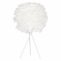 Lampe de bureau DKD Home Decor Blanc Métal Plume (42 x 42 x 60 cm)