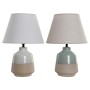 Lampe de bureau DKD Home Decor Porcelaine Polyester Multicouleur 240 V 50 W (2 pcs) (30 x 30 x 44 cm)