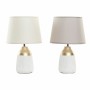 Lampe de bureau DKD Home Decor 25W Beige Blanc 250 V (2 Unités) (23 x 23 x 36 cm)