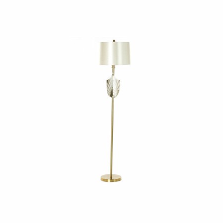 Lampadaire DKD Home Decor Blanc Métal Doré Volet (41 x 41 x 164 cm)