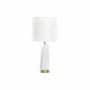 Lampe de bureau DKD Home Decor Blanc Polyester Métal Céramique 220 V Doré 50 W (33 x 33 x 67 cm)