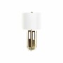 Lampe de bureau DKD Home Decor Blanc Transparent Polyester Métal Verre 220 V Doré 50 W (33 x 33 x 65 cm)