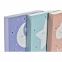 Décoration murale DKD Home Decor Enfant LED Bois MDF (24 x 3.5 x 24 cm) (3 pcs)