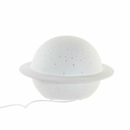 Lampe de bureau DKD Home Decor Porcelaine Blanc 20 W (22 x 22 x 13 cm)