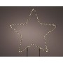 Decoración luminosa Lumineo PVC Estrella de Navidad 38 cm Estaca MicroLED